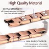 Pure Copper Anklet, Men Copper Magnetic Anklet, 9.84 in Copper