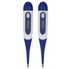 2Pcs Animal Thermometer Plastic Shell Accurate LCD Display Electronic Thermometer