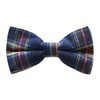 Pajarita de tartán tradicional, color azul marino