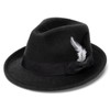 Geebuzz Fedora Hats for Men Women Classic Short Brim Felt