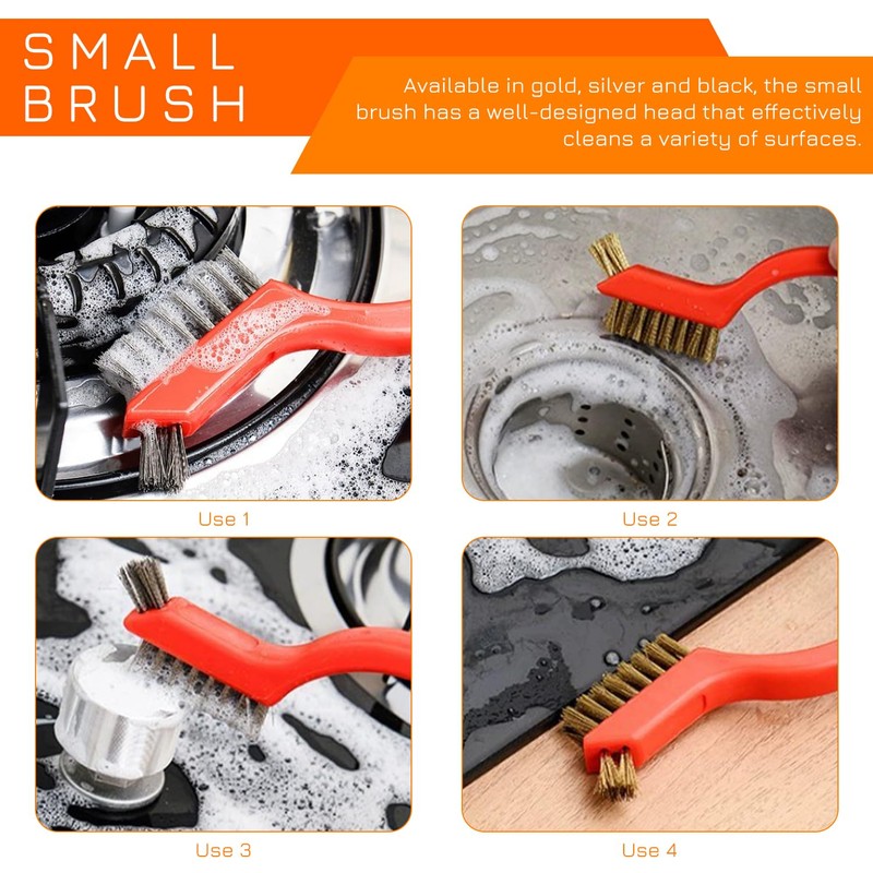 5 Pieces Multifunctional Wire Brush Set, Brass Wire Brush, Cleaning