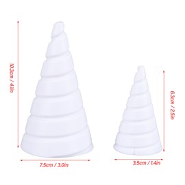 2Pcs Gardening Coil Wire Winding Jig with Electro Culture Copper Antenna Fixture, Create Precise Fibonacci Coils for Electroculture Gardening