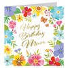 Traditional Birthday Greetings Card For Mum| Foiled Gold Birthday Card|