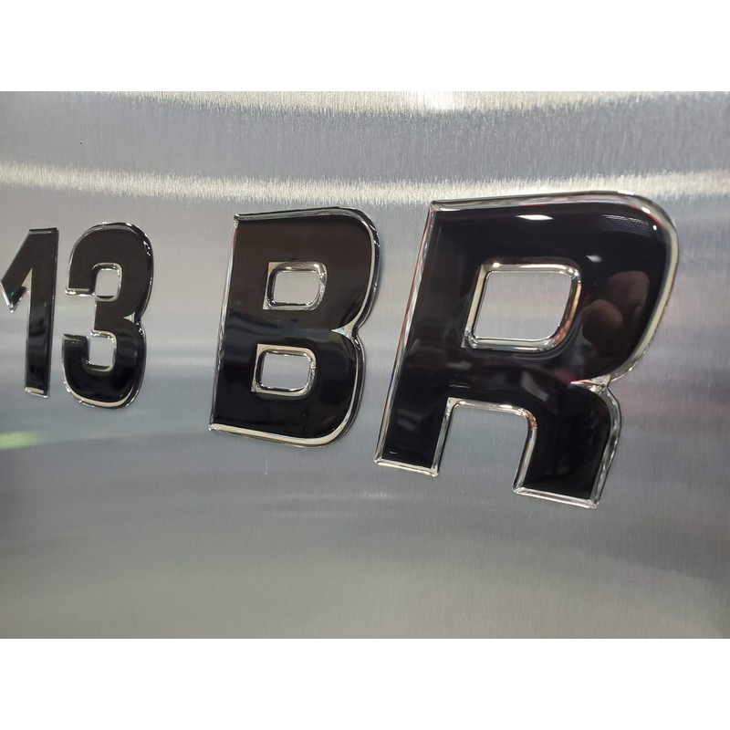 Boat & Jetski Registration Numbers - Domed/Raised Decal (16 pcs)