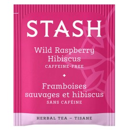 Stash Tea 3 Pack - Stash Wild Raspberry Hibiscus Herbal Tea Bags - 20 Count