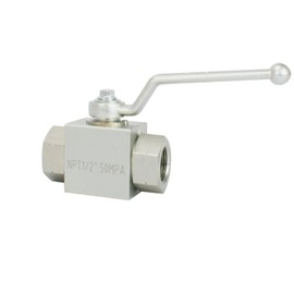 sliyxtwio Hydraulic Ball Valve, 2 Way 7250 PSI High Pressure Ball Valve, NPT 1/2'' Heavy Duty Shut Off Valve