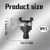 3 Piece Universal Tap Connector for Hose Pipe, Adjustable Indoor