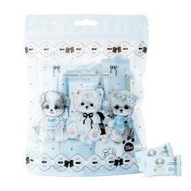 BIKPRST Compressed Towels Tablets Pack of 20 Disposable Compressed Towels Compressed Towels Made of Cotton Mini Hand Wipes Tablets Towel Travel Home Beauty Camping Outdoor Spo