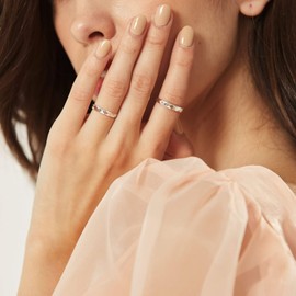 ChicSilver 925 Sterling Silver Stacking Rings for Women Skinny Thin Stackable Ring 3mm Wedding Band Ring Dainty Simple Jewelry for Size 4