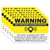 GPS Tracking Sticker Anti-Theft Car Vehicle Warning 6 Pack 2.5"x3.5"