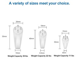 60pcs Non-Trace Picture Hooks for Hard Wall, Picture Hanging Kit for Picture Frame Fixing, Picture Hanger Hook for Plasterboard Walls Drywall Concrete Wall