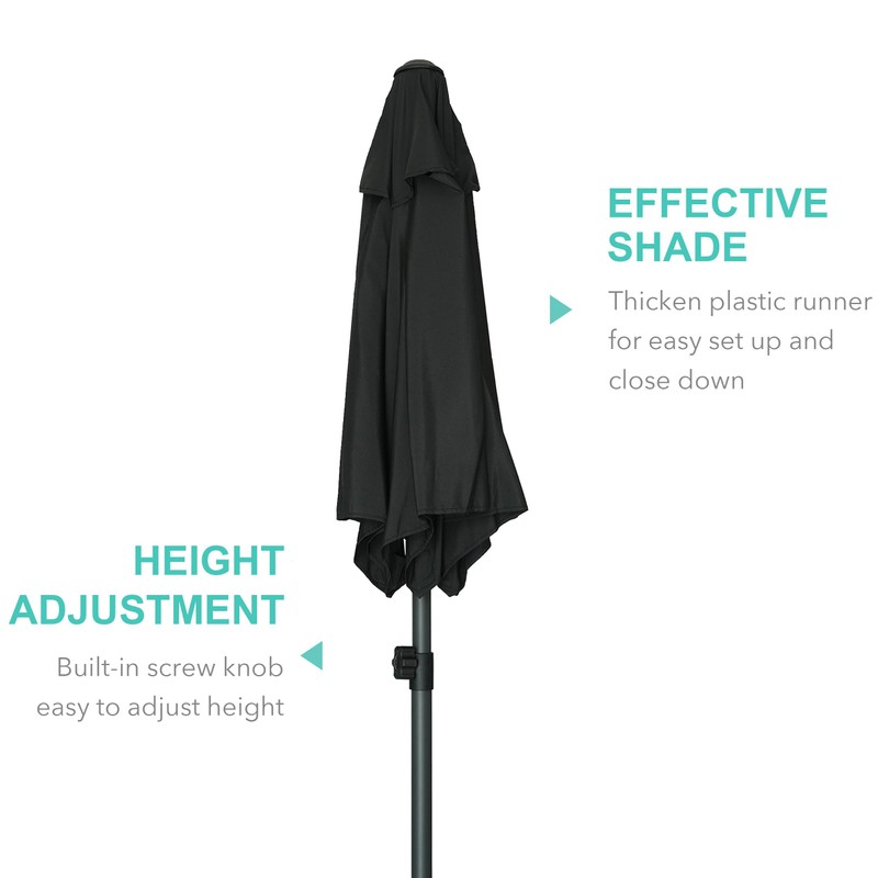 AMMSUN 5.8ft Patio Umbrella Outdoor Table Umbrellas with Push Button