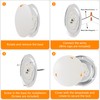 RVsmattly 4 Pack DC12V RV Lights Interior,4.5in Surface Mount Ceiling