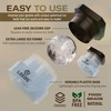 Silicone Freezer Press Sphere Ice Ball Maker Mold, 3 Pack