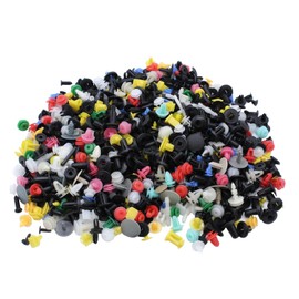 1000 PCS/SET SHLPDFM Nylon Metal Mixed Car Door Panel Trim Fenders Bumper Auto Retainer Fastener Rivet Retainer Push Pin Clips Accessories