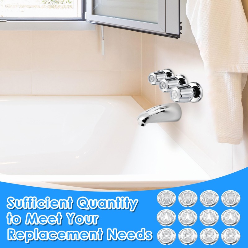 Dreyoo 4 Pack Faucet Index Buttons, Compatible with Gerber 94-445