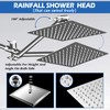 Shower Head,8”Rain Shower Head with Handheld Spray Combo with 11''