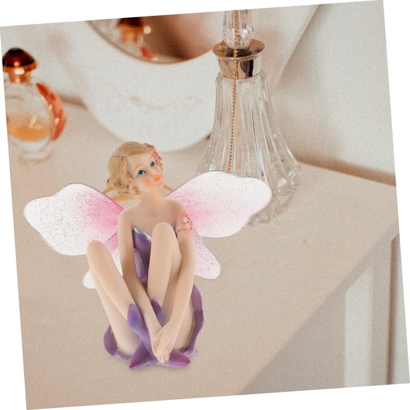 CHILDWEET Unique Fairy Statue Resin Fairy Garden Accessory Home Office