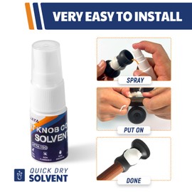 JAYA 2 Pack Bat Knob Taper, Exclusive Installation Lubricant, Easy Installation Bat Knob Taper, Increased Bottom Protection, Ergonomic Design, for Enhanced Grip and Protection, Gray