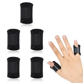 DEARBAG Pack of 5 Thumb Splints, Finger Splint for Trigger Finger, Broken Finger Brace, Arthritis, Finger Protection, Support for Thumb, Index Finger, Middle Finger, Ring Finger, Small Finger