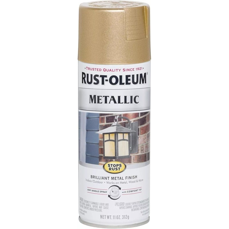 Rust-Oleum ~ Metallic Warm Gold ~ Brilliant Metal Finish 11oz