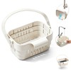 Foldable Hanging Sink Drain Basket, New Space‑Saving Sink Strainer, White