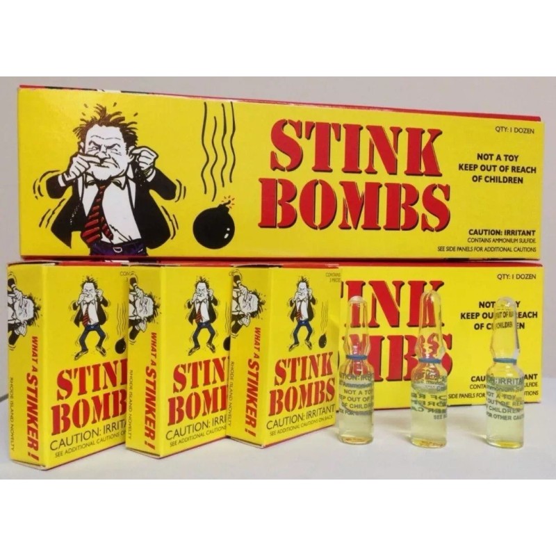 The Gag 36 Stink Bombs - Glass Vials Rotten Eggs