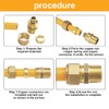 Tulov Pack of 2 16 Screw Fittings, Transition with 1/2