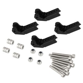 RZXYLRC Metal Front Rear TRX4 TRX6 Shock Mount Adjustable Towers Hoops for 1/10 RC Crawler TRX-4 Defender Bronco Sport G500 Upgrade (Black)