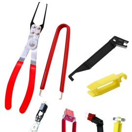 Funayama 4-Pack Relay Puller Pliers, Fuse Puller Pliers, Auto Relay Clamp Puller Fuse Puller Tool, Car Vehicle Battery Terminal Wiper Remover Pliers Tool