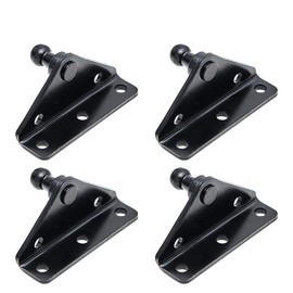 Vepagoo 10MM Gas Spring Lift Strut Bracket Ball Stud Black Mounting Bracket for Lift Support Prop, Pack of 4