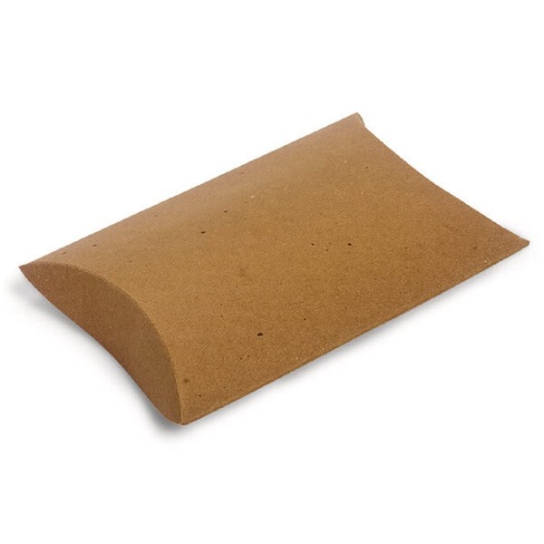 NW Large Kraft Pillow Favor Boxes - 6.5 x 5.5