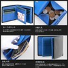 GSG 22098/24015 Men's Bi-fold Wallet, Genuine Leather, Box-Shaped Coin Purse,