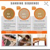 Multipurpose Sanding Sheets Assorted Grits: (25) 80, (25) 12, and