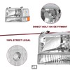 JSBOYAT 6pcs Headlight Assembly Replacement with Bumper Corner Headlamp Set