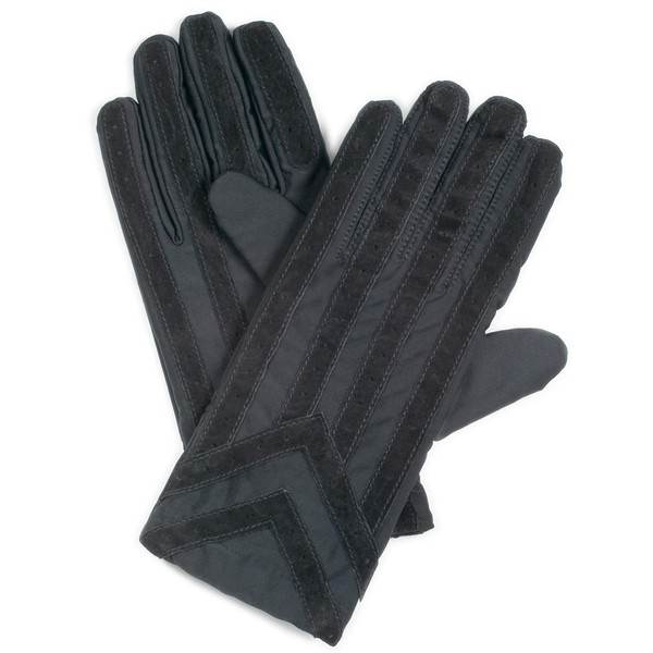 isotoner mens Ti-24028-blk-m_l cold weather gloves, Black, Medium-Large US