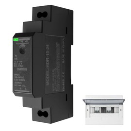 Switching Power Supply 24V Ring Transformer Din Rail for Industrial Enclosure Box Case Dinrail Automation Equipment HDR 15W 24V 0.63A Universal for Ring Door Bell System and More AC100V-240V