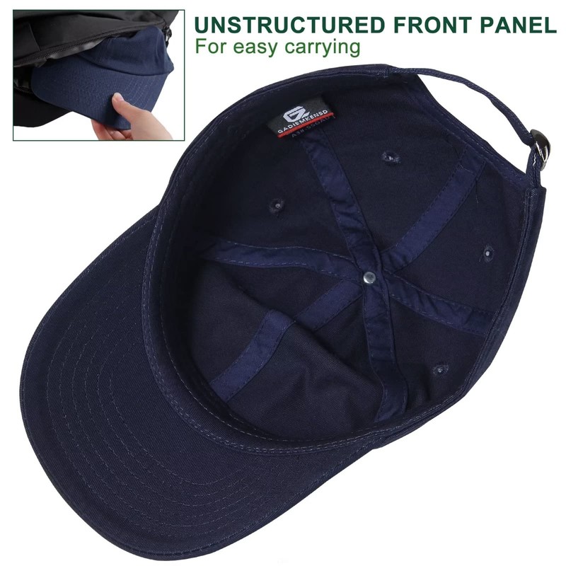 GADIEMKENSD Gorra de béisbol lisa para niños, ajuste sin construir,