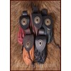 Battle-Merchant Large Medieval Leather Money Cat with Metal Clasp Wallet