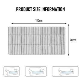 LiveGo Fuzzy Couch Covers for Pets, Couch Protector for Dogs Garden Chic Cotton Protective Couch Cover, Pet Mat Bed Couch Cover (Milky Coffee, 70x180 cm/27.6x70.9 in)