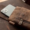 Moonster Leather Phone Holster – Genuine Full-Grain Buffalo Leather Cell