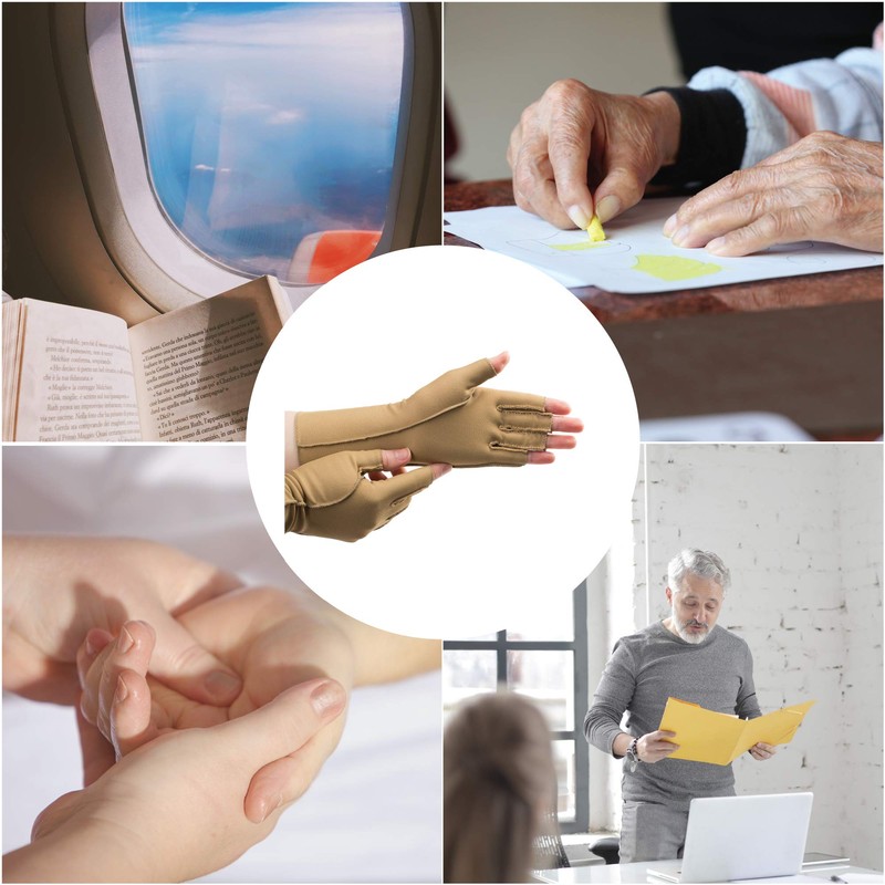 Isotoner Therapeutic Gloves, Left, Medium, Open Finger