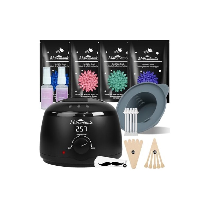 Kit de Depilación Digital con Cera Dura y Recipiente de