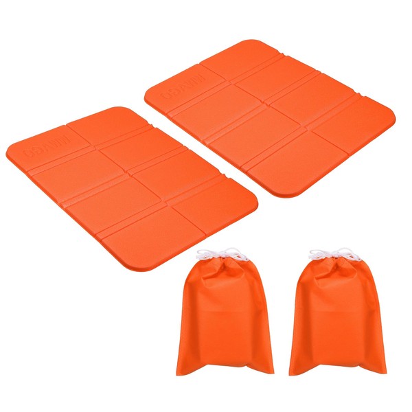 PATIKIL 14.6"x10.6"x0.3" Foldable Hiking Seat Pad, 2 Pack XPE Cushion