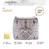Mandala Life ART Bohemian Pouf Cube Cover- 20 inches –Luxury,