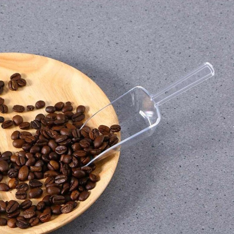 4.5 Inch Clear Plastic Multi-Purpose Scoops, Ice Scoop for Weddings,