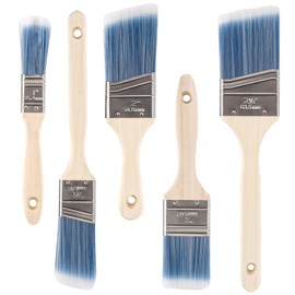 LDHHYH Brush Set Flat Brush 25 mm, 38 mm, 2 Pieces 50 mm, 68 mm, Paint Brush Set 6 Pieces, Paint Brush Set for Painters, Paint Brush Set Flat Brush with Wooden Handle, Flat Brush, Paint Brush, Brush