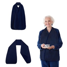 DIYOHFE Adult Bibs for Men and Women, Bib for Elderly, Reusable Terry for Elderly Senior,Clothing Protector With Crumb Catcher, Adult For Eating