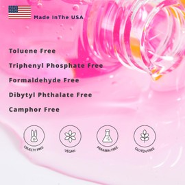 Perfect Formula Pink Gel Coat - Nail Strengthener and Strengthening Polish for Women, Extra Strong Nail Hardener, Keratin Treatment for Damaged Fingernails