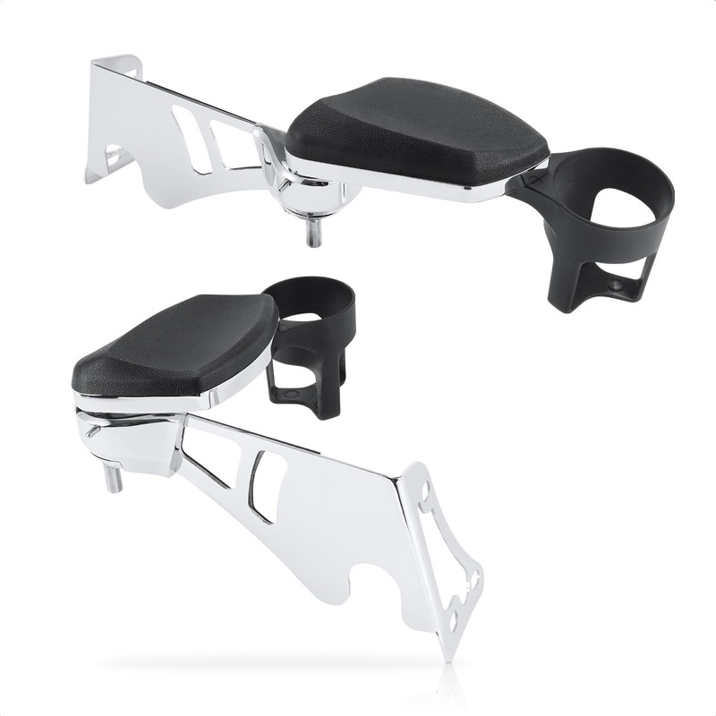 Kiawnia Rear Passenger Armrests with Adjustable Cup Holders for 1997-2013